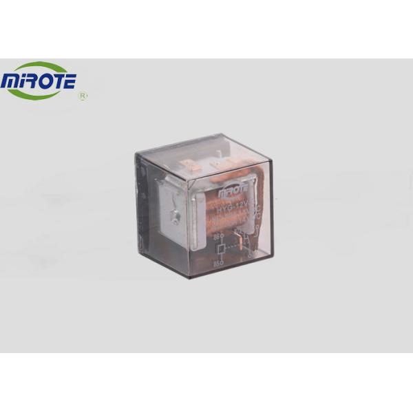 Transparent Cover 80 Amp Automotive Relay , 24 Volt Relay 4 Pin With Metal Sheet And Led Light