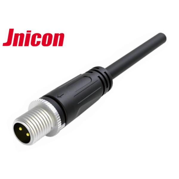 Mini Screw Type IP68 Plug And Socket 2 Pin For Mental Low Current Lighting