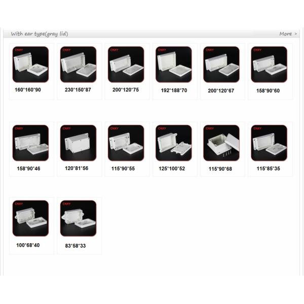 Multifunction Flanged Plastic Box CNC Machine Sealing With Transparent AS Lid