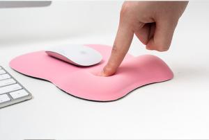 Superfine Fibre Memory Foam Mouse Pad With Wrist Support