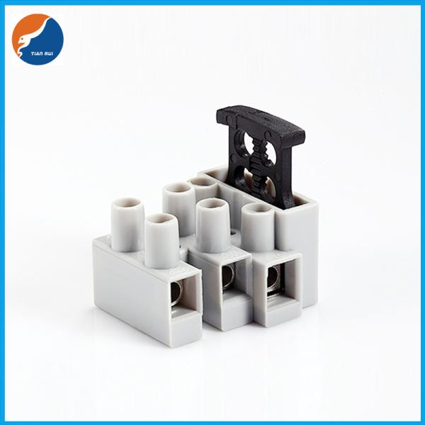 Quality 3 Poles Feed Through Terminal Blocks 5x20 Fuse Terminal Block For Lighting Lamp for sale
