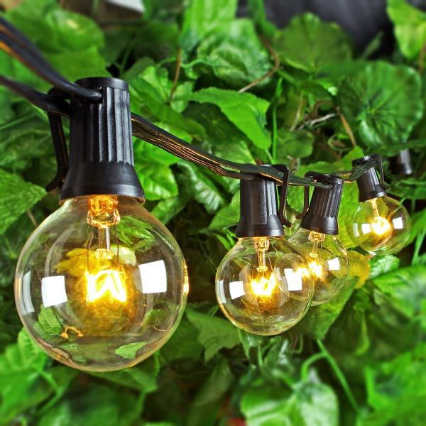 Waterproof E27 LED Bulb String Light 2W Holder 12V 24V 110V