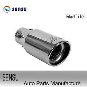 China Gloss Polishing Slant Cut Exhaust Tail Tips Truck Tailpipe Tips SS201 SS304 on sale