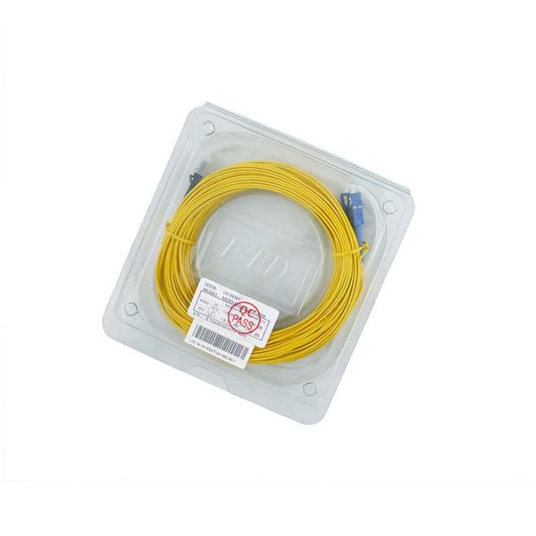 LC / APC Fiber Optic Patch Cord MT-RJ to SC Singlmode Duplex Zipcord Without Clip Yellow