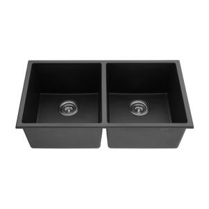 wholesale 50/50 double bowl undermount composite granite/quartz sink