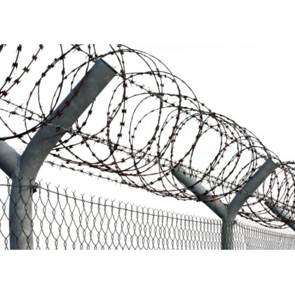 Coil Pvc Coated Bto-22 3 Clips Razor Barbed Wire Q195