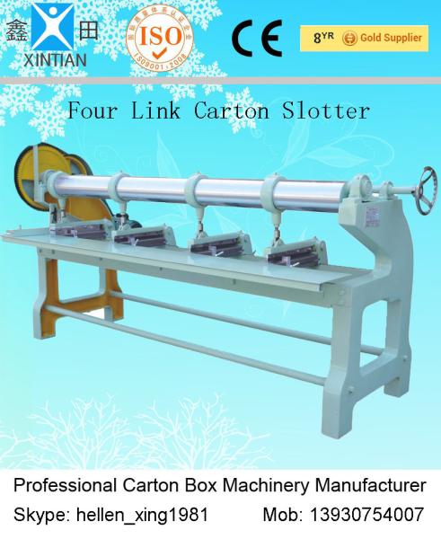 Quality Cardboard Carton Box Making Machine For Corrugated Carton , Four Link Slotting Machine for sale