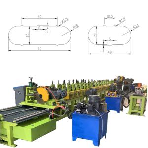 China Galvanized Steel Interlocked Oval Pipe Roll Forming Machine wholesale