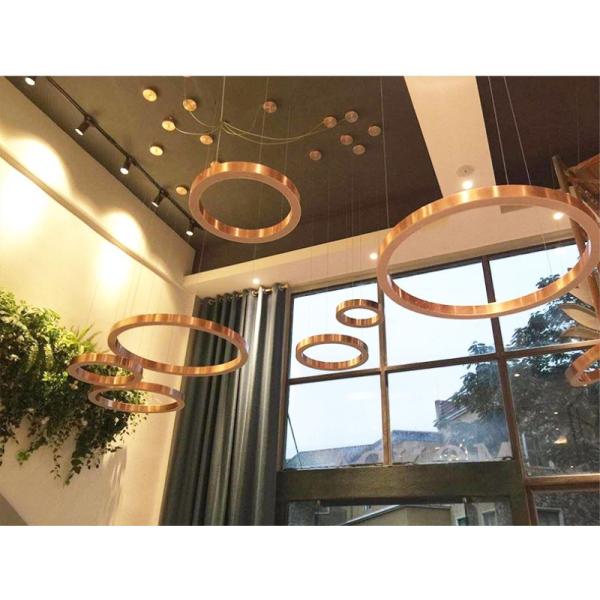36 Watt Silver Integrated Domestic LED Lighting Circular Chandelier 24 In Dia.30/50/60/80/100cm