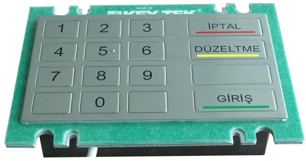 Quality Rear Panel Mount Metal Numeric Vending Machine Keypad With USB Interface 4 by 4 keypad for sale