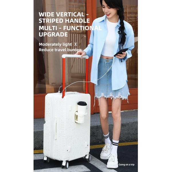 Convenient travel 20 inches Wide trolley suitcase women's multifunctional travel universal wheel cabin suitcase 2025 new 26 inch men's large capacity
