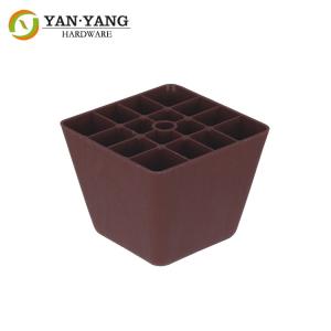 China Furniture Accessory Sofa Plastic Legs suqare shape leg wholesale