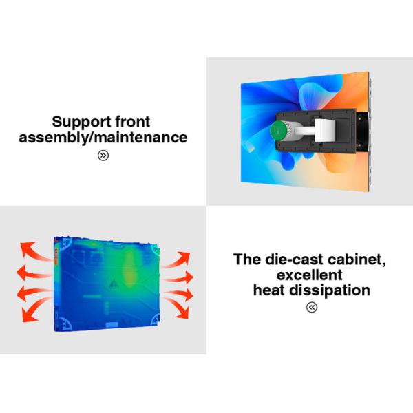 Fixed RGB Indoor LED Display Screen SMD1212 For Shopping Mall