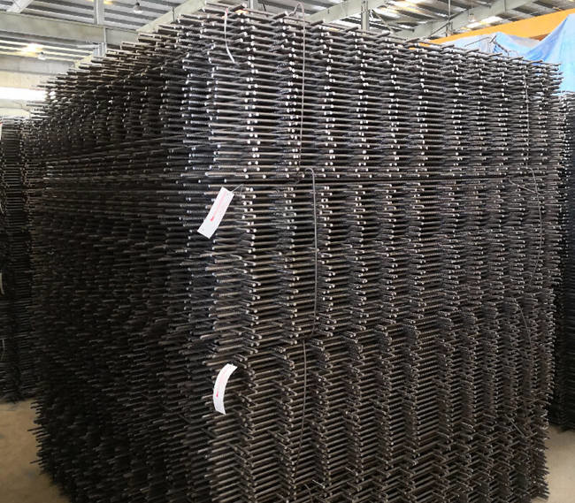 SL62 SL92 Hot Rolled Steel Rebar Mesh Panels 75x75mm Anti Cracking