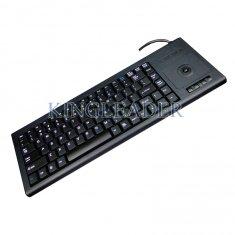 Quality Plastic Industrial Computer Keyboard With Function Keys And Integrated Trackball for sale