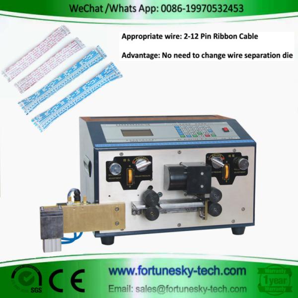 Quality Fully Automatic Ribbon Cable Cut Split And Partially Stripping Multi Conductor Cable Machine Without Change Cutter Die for sale