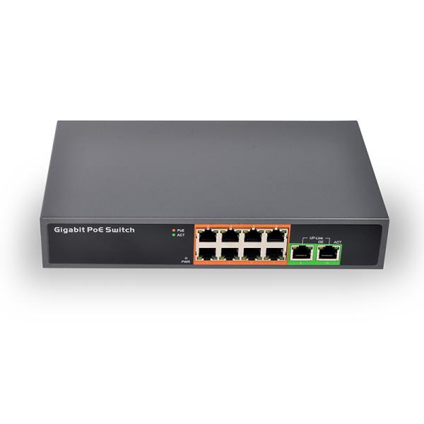 full metal case 4 ports 100Mbps IEEE 802.3af/a standard 65W power backplane bandwidth 1.2 Gbps uplink port POE switch