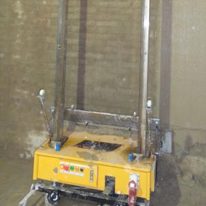Yellow / Silver Automatic Rendering Machine Fast Speed Wall Cement Mortar Render