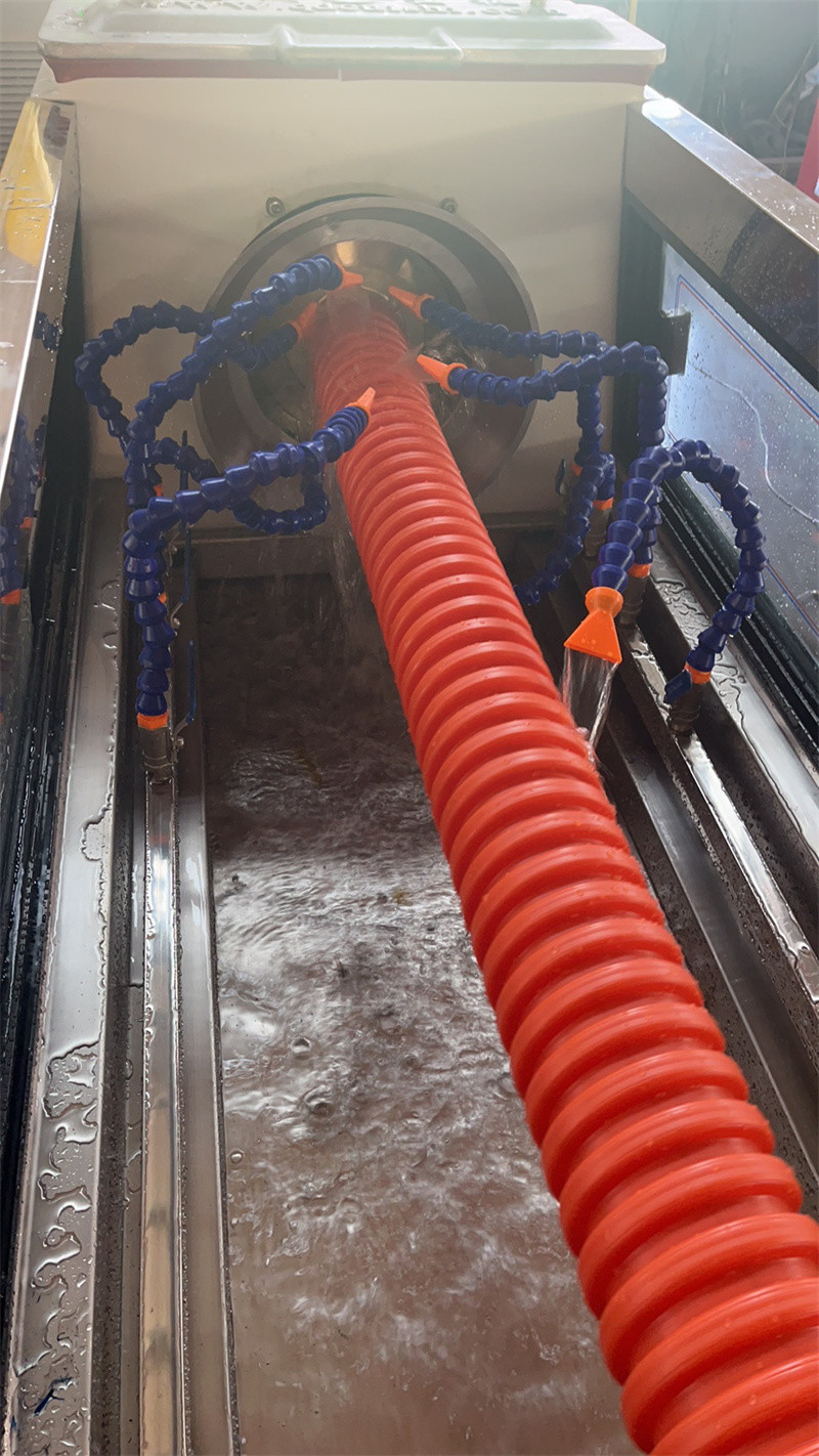 Single Wall Corrugated Cable Duct Production Line With 75mm Single Screw Extruder