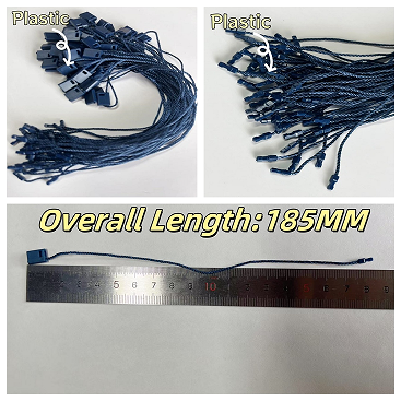 Lightweight Security Loop Plastic Tag Fastener For Retail Shops Dark Blue