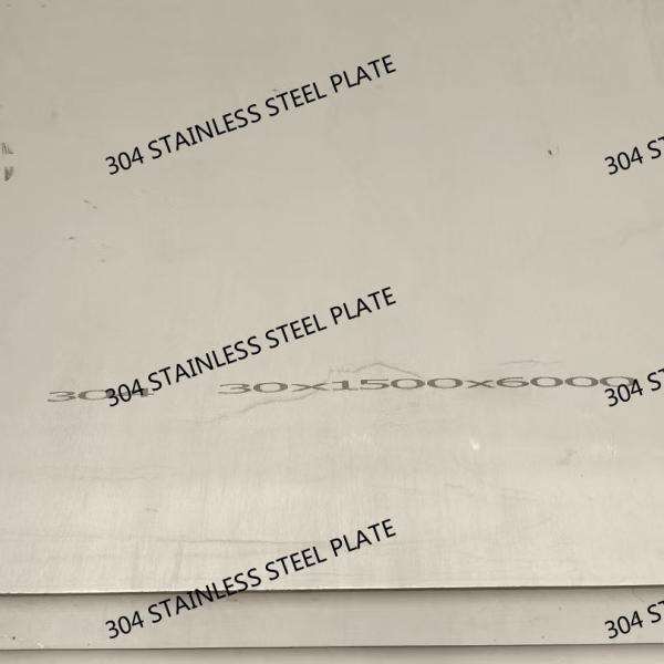 304 Hot Rolled Stainless Steel Plate ISO Certified Anti-Rust Easy To Weld Industrial / Commercial Grade