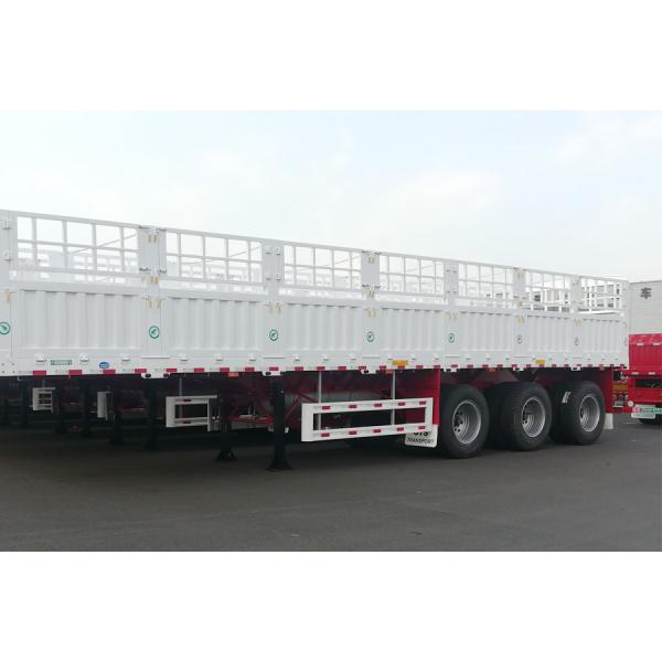 CIMC 12400*2500*2000mm Curb weight 7T 12.4M 3 Axle 10pcs leaf spring 19T single action outrigger 40T payload Stake Semi Trailer