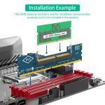 Laptop DDR5 RAM to SO DDR5 U-DIMM Desktop Adapter Card, Memory Tester SO DDR5 to