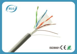 High Performance FTP Cat5e Computer Network Cable With Polyester Tape Black