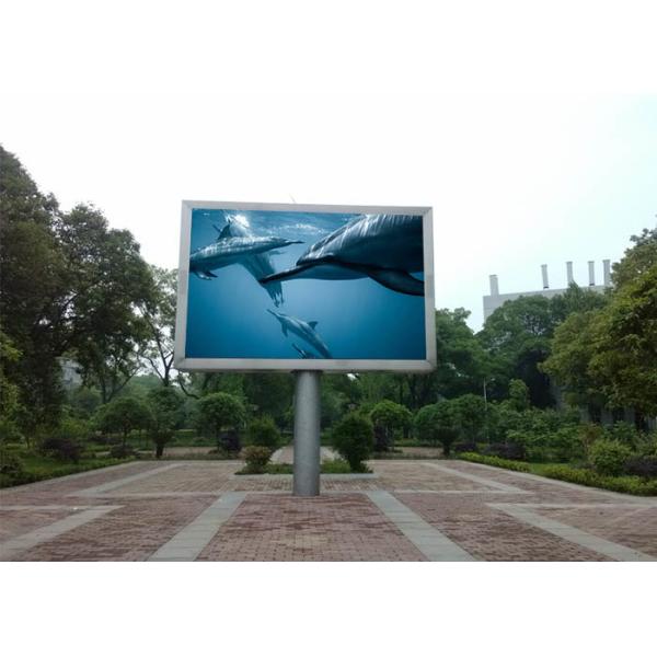 Double Pillar Type P10 Outdoor LED Displays IP65 Billboard Led Screen