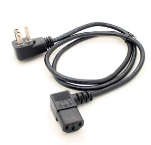 China Flat Plug Power cord, Angled 5-15P/C13 for LCD LED Wall Mount TV 3ft on sale