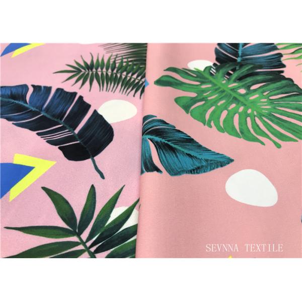 Mini Floral Printed Bikini Fabric Material , 180gsm Lycra Bathing Suit Fabric