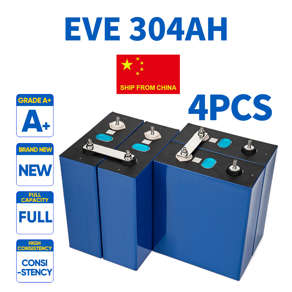 China 4pcs 3.2V 304AH LiFePo4 Battery for -Ukraine Trade Top Choic wholesale