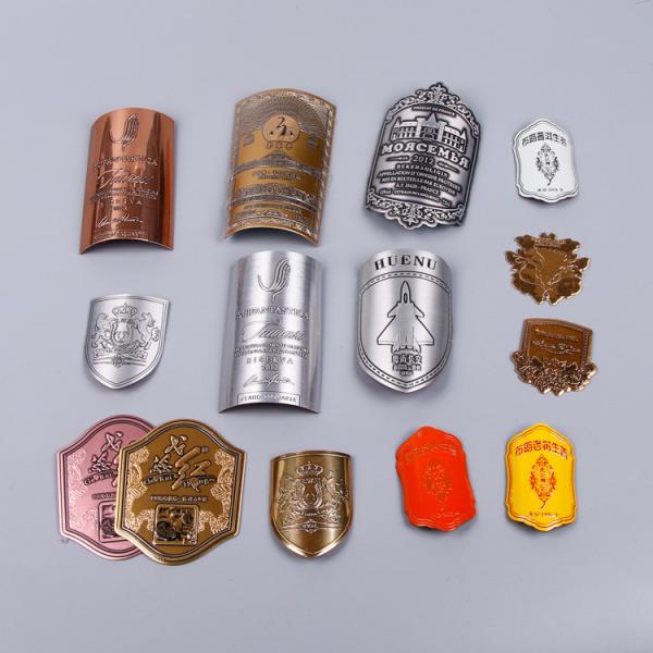 Hot Stamping Logo Metal Wine Label Sticker for Wine Bottle Paper Custom Sticker