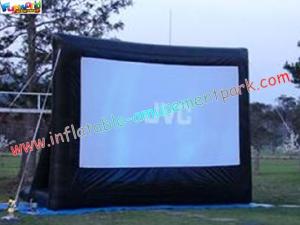 China Motorized Projection Commercial Grade 0.55mm Inflatable Movie Theater Screen wholesale
