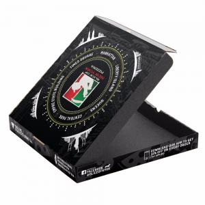 China Recycled Square Cardboard Gift Boxes Black Color Offset / Silk Screen Printing wholesale