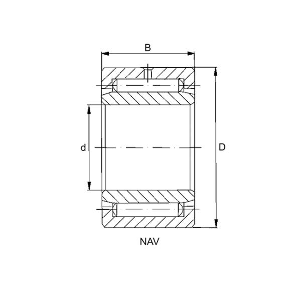 Chrome Steel Full Complement Needle Roller Bearings NAV4904 With Inner Ring