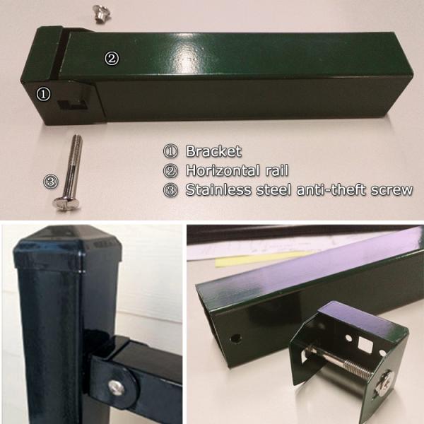 Tubular Security Fence/Fencing Picket with flat top design