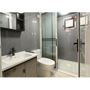 20-foot red brick pattern expansion container house