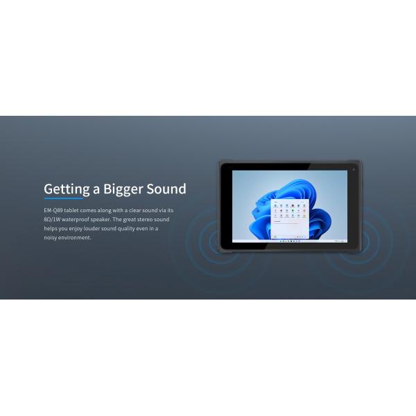 8 Inch Win11 Industrial Tablet 10.5 Hours Battery Life IP65 Waterproof Vehicle Mounted