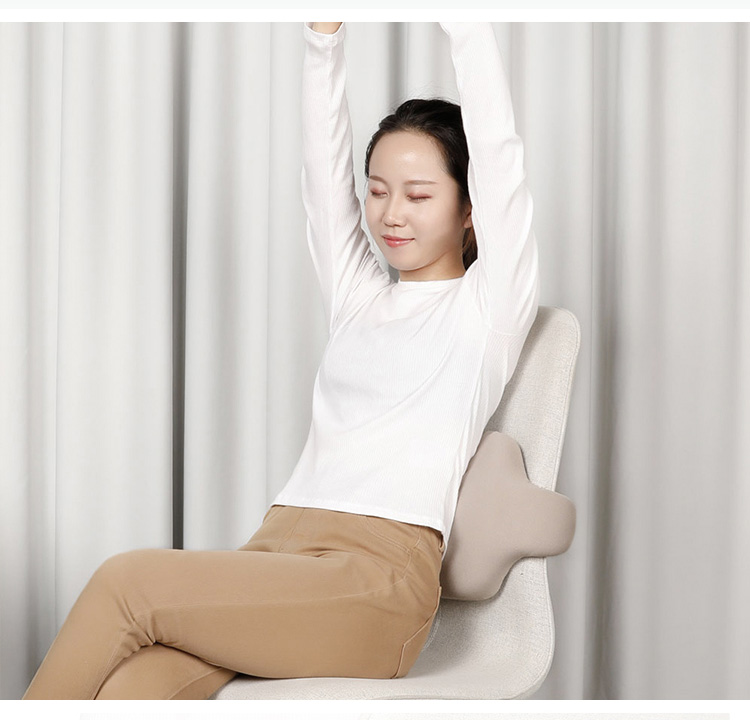 Anti Skid Rectangle Memory Foam Lumbar Cushion For Back Pain Relief