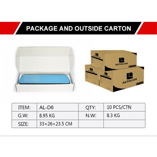 4.3" Vehicle Fhd 1080p DVR Dashboard Car Camera Mirror 140 Degree Panoramic