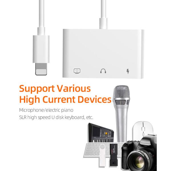 Multi Function 3 Ports USB OTG Cable Adapter FCC USB OTG Hub