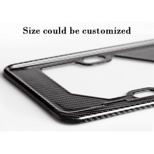Wear Resistant Porsche Carbon Fiber License Plate Frame