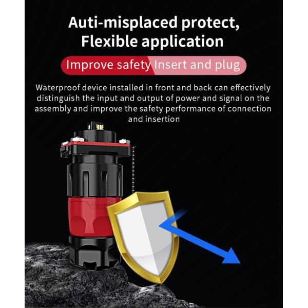 Cnlinko Ym20 Series 2 3 4 5 6 7 9 12 14 Ip68 Pin Waterproof Wire Connector Male Female Circular Aviation Connector Connector