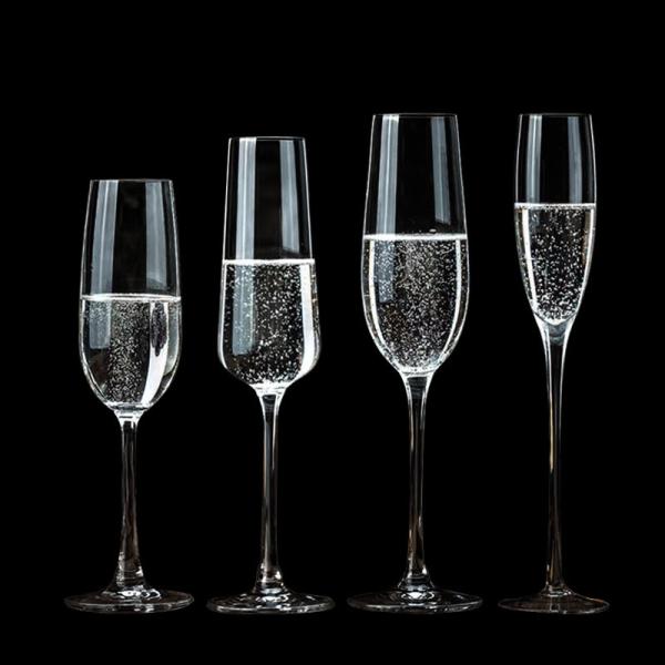 Bulk 6-10oz Crystal Champagne Flutes | Chip-Resistant Laser-Engraved Glassware for Hotels & Galas