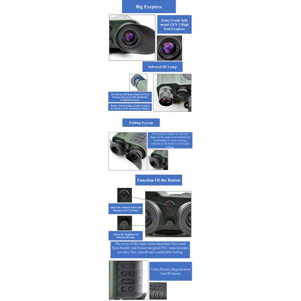 GEN 2 6-30X50 Night Time Vision Binoculars With IR Illumination