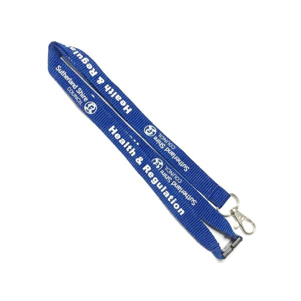 Staff Accessories Custom Polyester Lanyards , Safety Breakaway Lanyard Simply