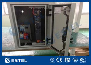China Climate Controlled Cabinet Pole Mount Enclosure Cutomized DC48V Fans Cooling wholesale