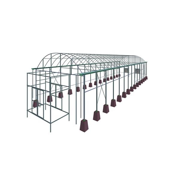 No Roof Vent Agricultural Greenhouse Vegetable Growing Single Span Greenhouse
