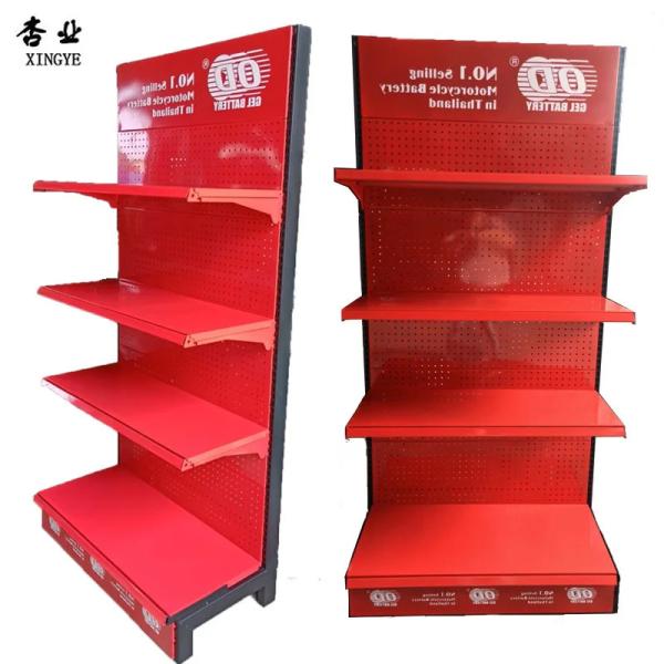 Quality Factory custom size color metal heavy duty display shelf display racks for sale